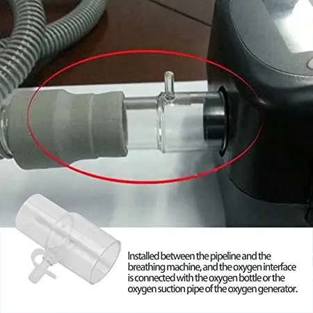 Three Way Cpap Oxygen Hose Adapter t Shaped Tube Connector