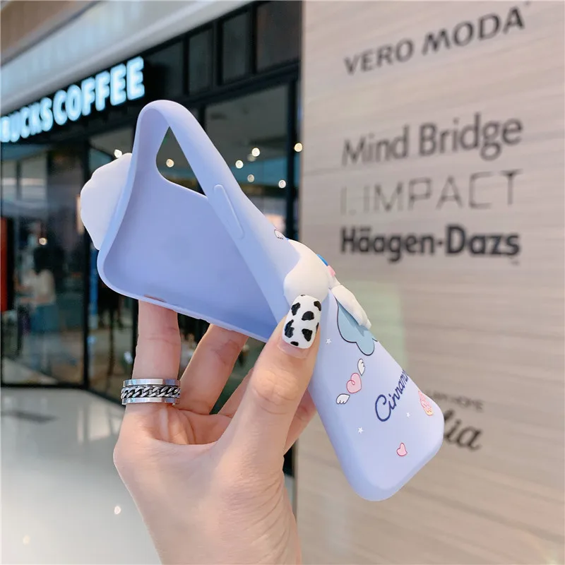 Cartoon Cute Melody Cinnamoroll Phone Case For iPhone 7/8 XR 11 12 13 14 15 16 Pro Max Shockproof Cover Mobile Phone Accessories