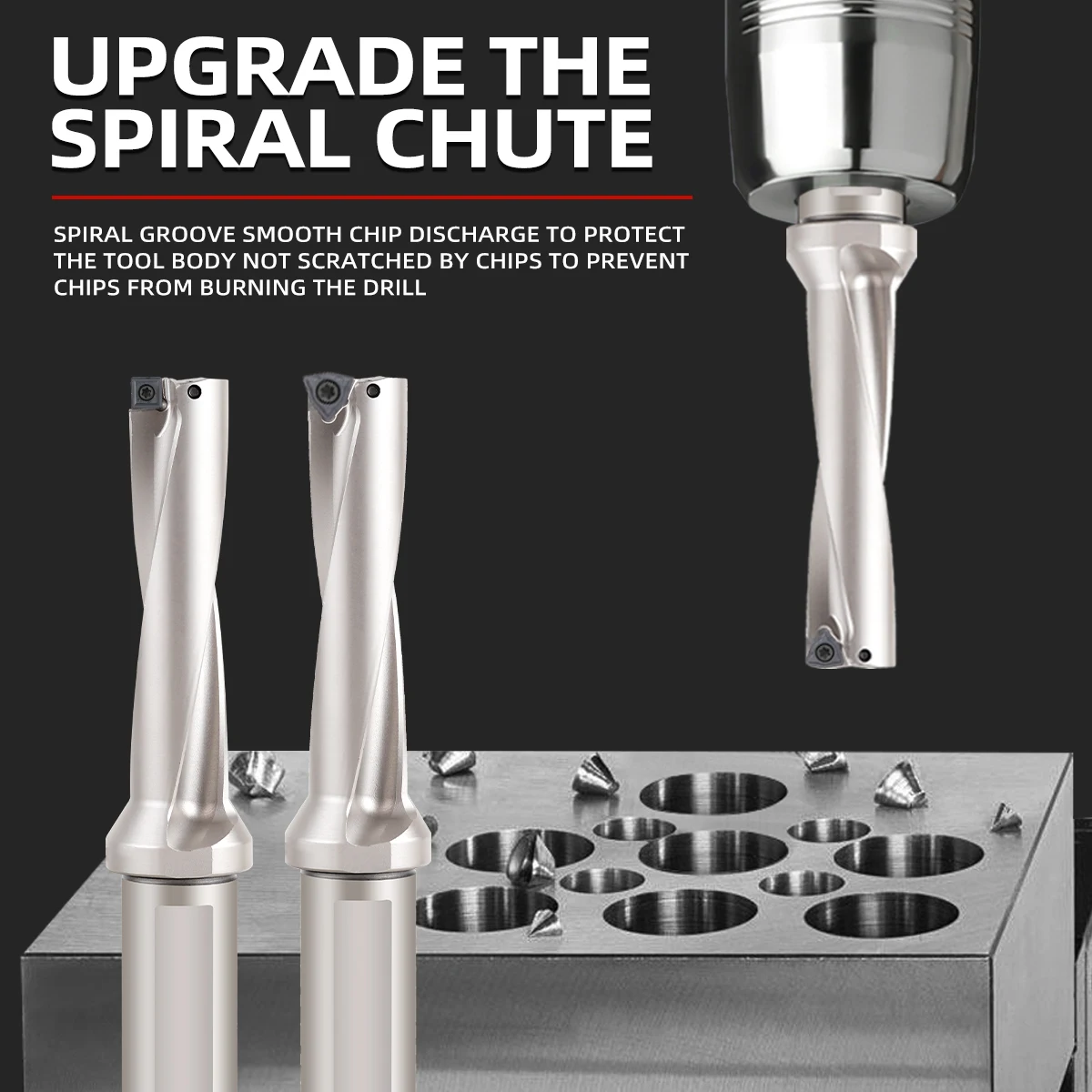 DESKAR u drill for cnc High Speed indexable drill bit WC/SP Inserts 2D 3D 4D 5D spmt fast cutting  Lathe Machine insert