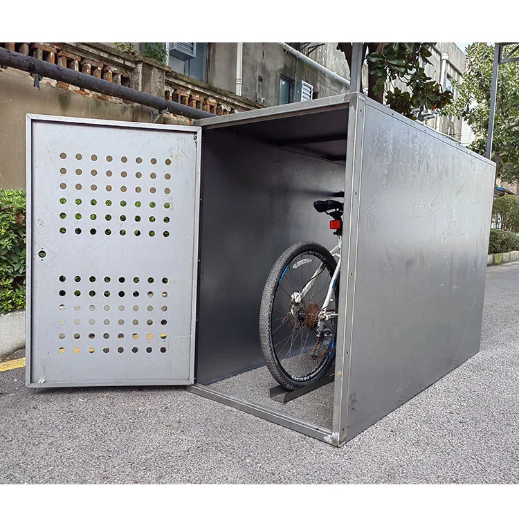 Outdoor Metal Motorcycle Hard Waterproof Eco-Friendly Parking Custom Made Heavy Duty Garage Cabinet Storage