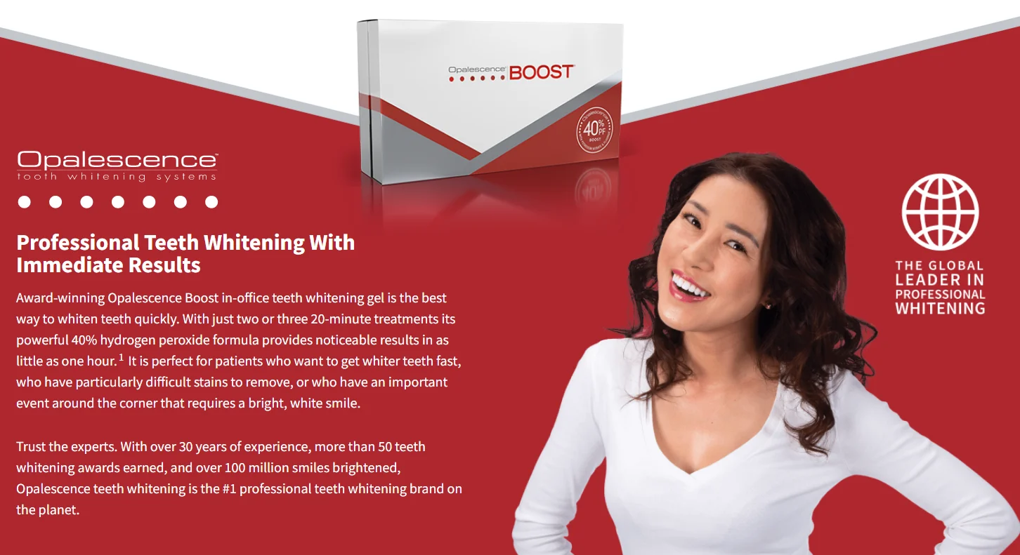 Teeth whitening gel in office use Opalescence  Boost In Office Power Whitener Price