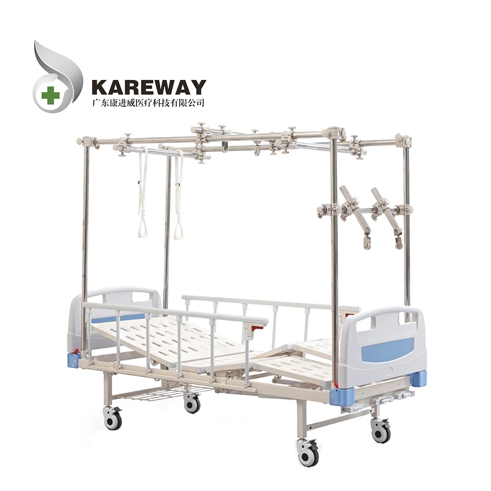 S432G Four Cranks Manual Orthopedics Bed With Aluminum Orhopedics Traction Frame