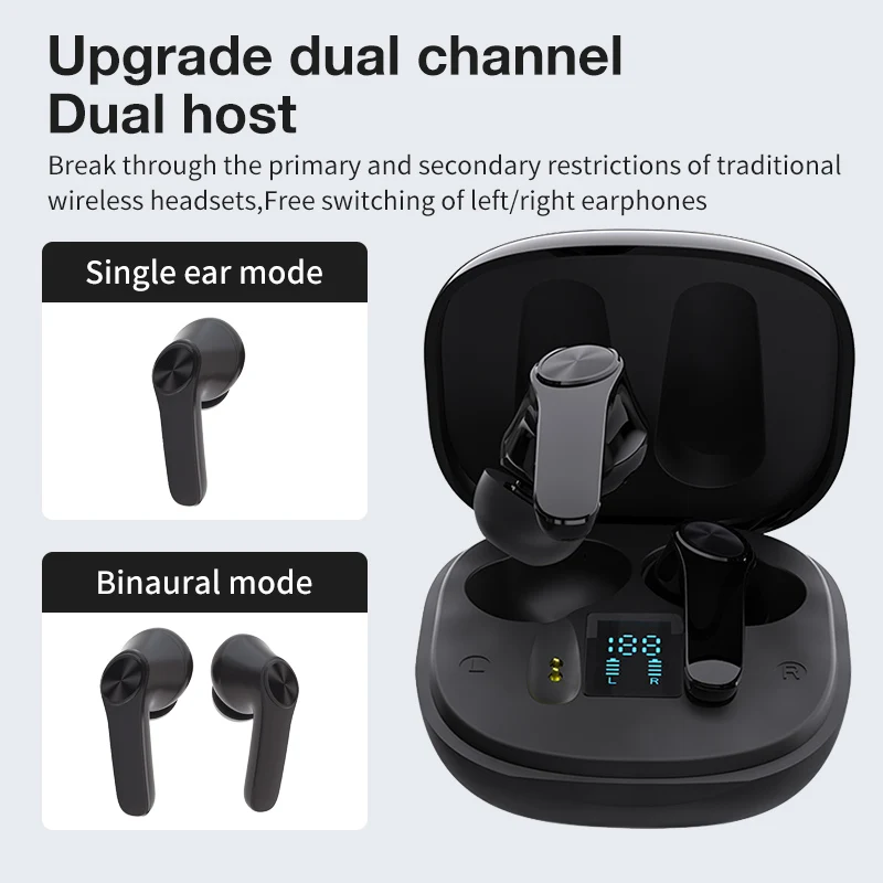 TWS Wireless Headphones Charging Box 9D Stereo Sports Waterproof Wireless Earphones With Microphone for Phone