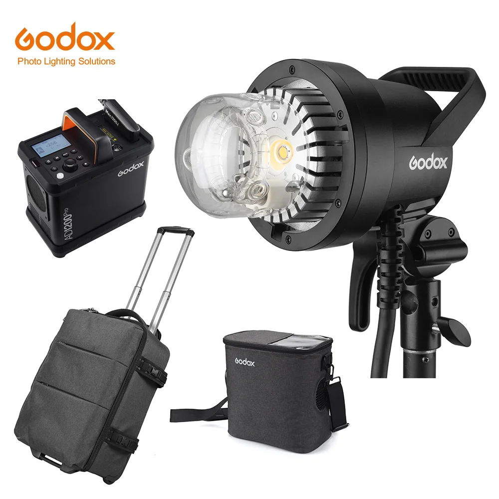 Вспышка Godox AD1200Pro AD1200 Pro 1200Ws 2,4G TTL 1/8000 HSS 40 Вт для моделирования, вспышка для улицы, стробоскоп, вспышка с питанием от батареи