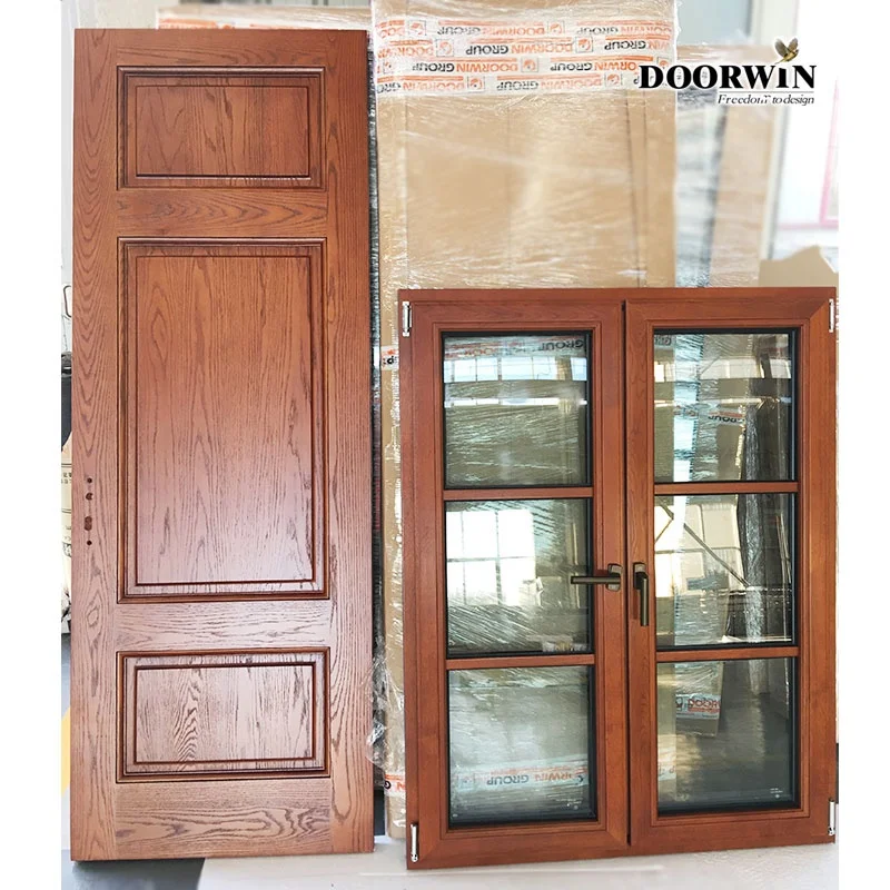  Doorwin персонализированные недорогие большие стеклянные окна с тройным стеклом створчатые для