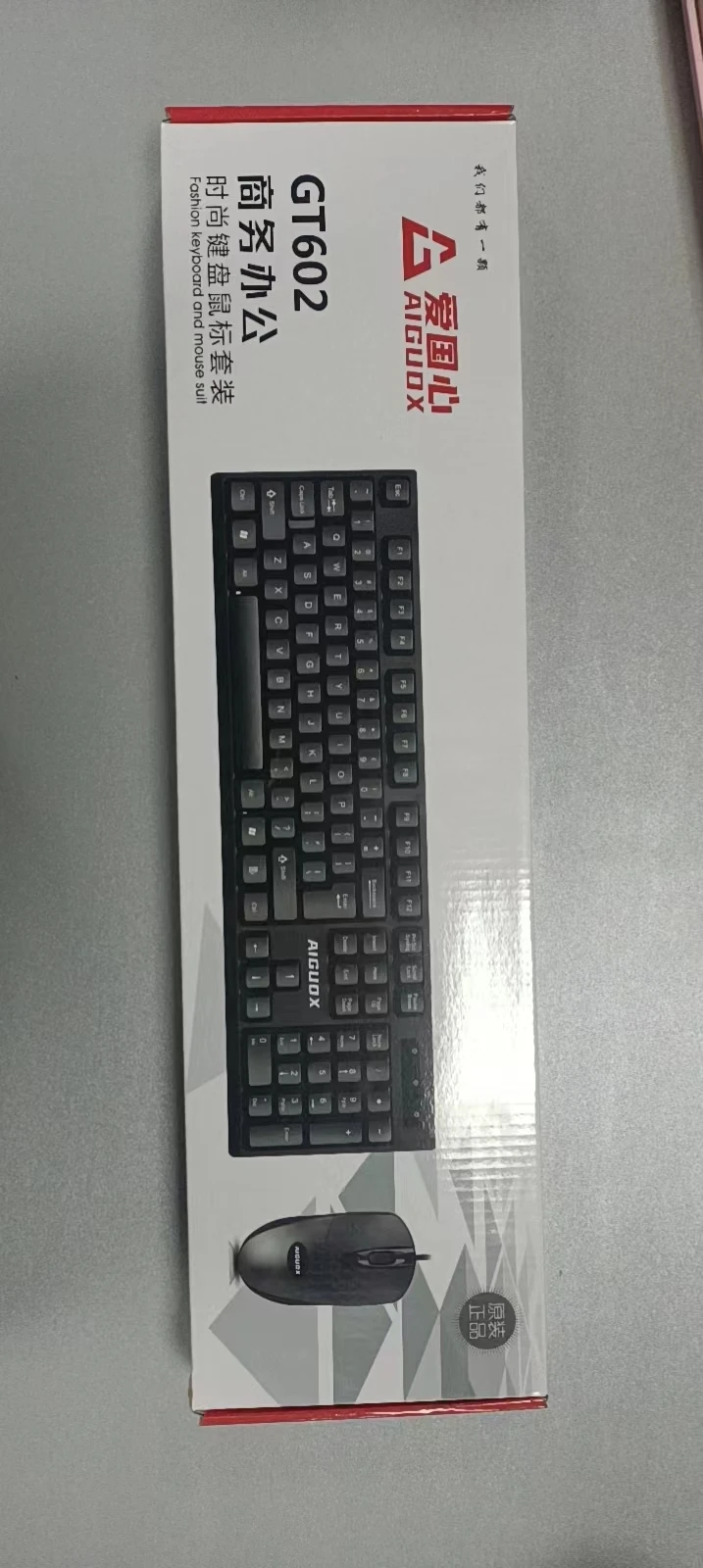 New black 104keys Klavye Kiti keyboard mouse combo Ergonomic wired USB keyboard and mouse combination