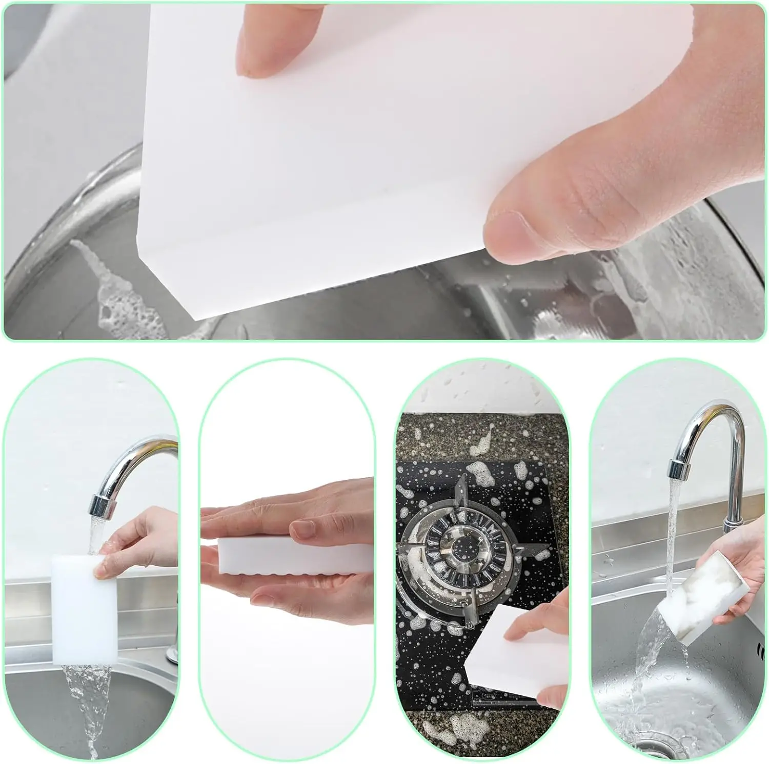 Melamine Sponge Magic Sponge Eraser Nano Cleaner Cleaning Sponge for Kitchen Office Bathroom Melamine Home Customized Logo