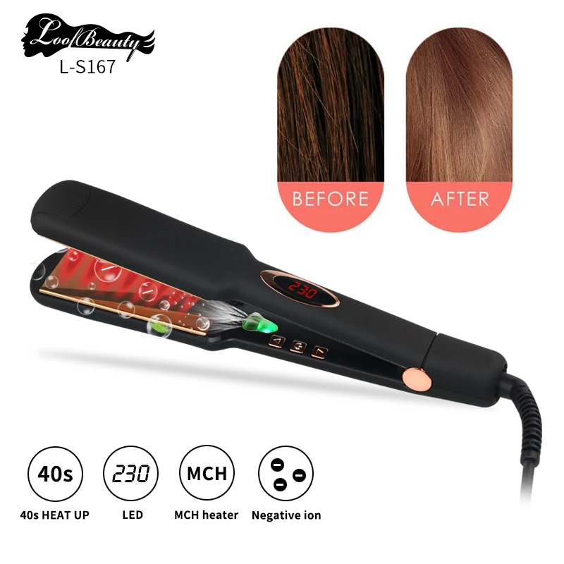 Mini Crafting Iron Private Hair Tools Spring Flat Spiral Steam Battery Straightener Water Straightening Styling Irons