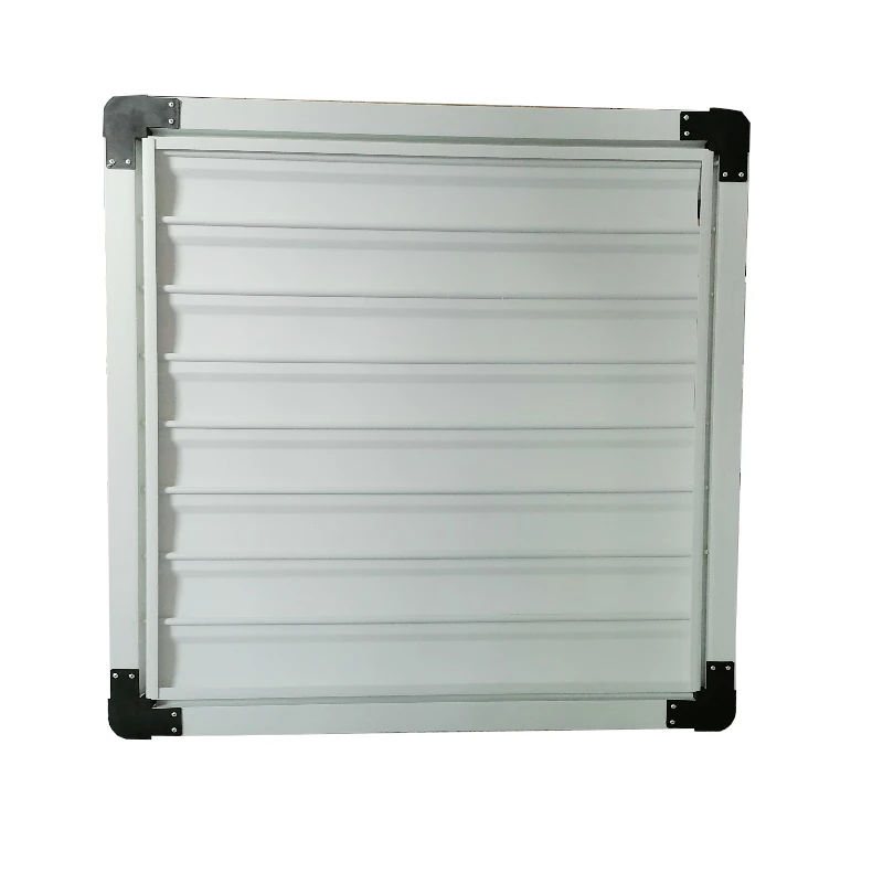 30 дюймовый вытяжной волан, белый ПВХ жалюзи для настенного монтажа, Пластиковые лезвия, промышленный ФАП, конусный вытяжной вентилятор