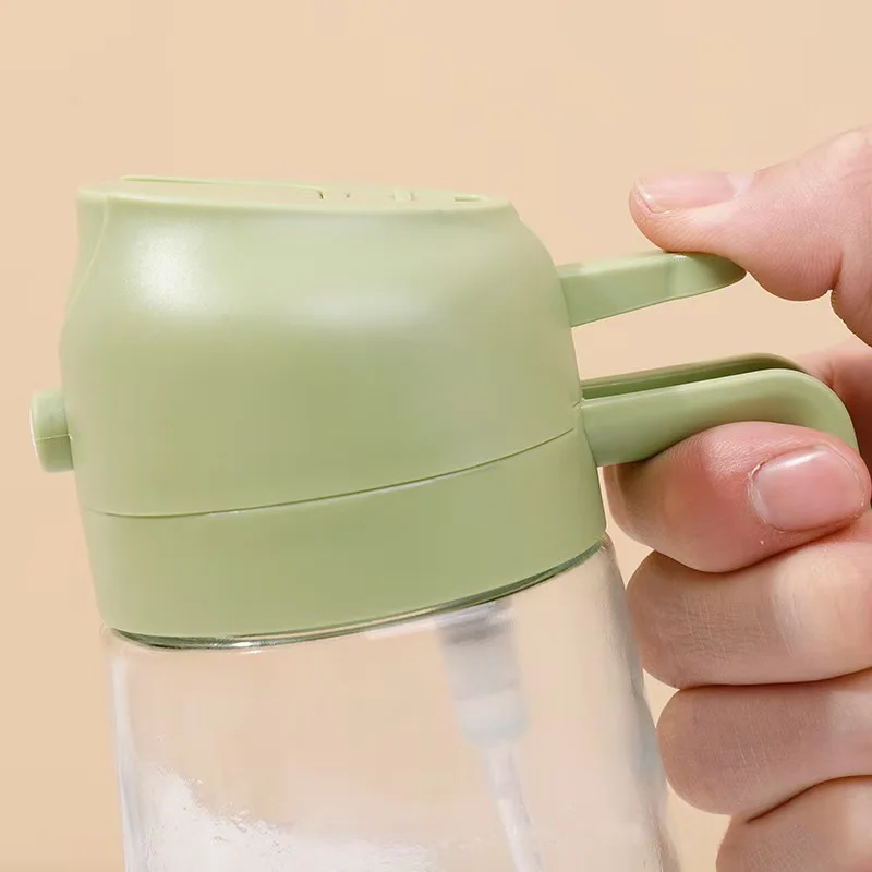 Kitchen Manual multi functional transparent hand pump 470ml fex-spout oiler bottle dropper oiler can