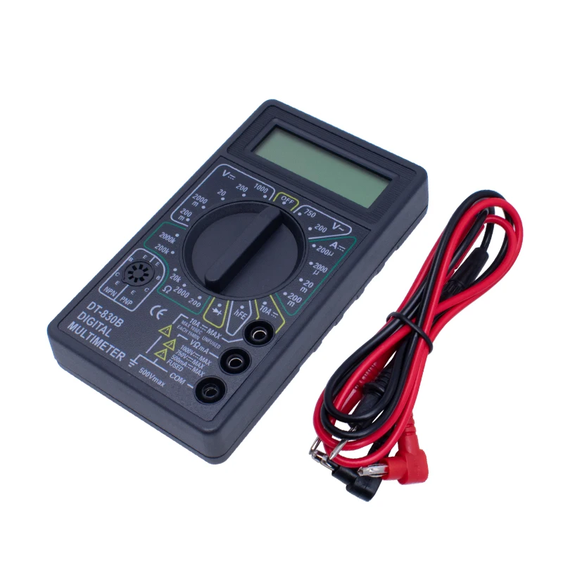 LCD Digital Multimeter AC/DC 750/1000V Digital Mini Multimeter probe For Voltmeter Ammeter  Tester Meter Voltage Current DT-830B