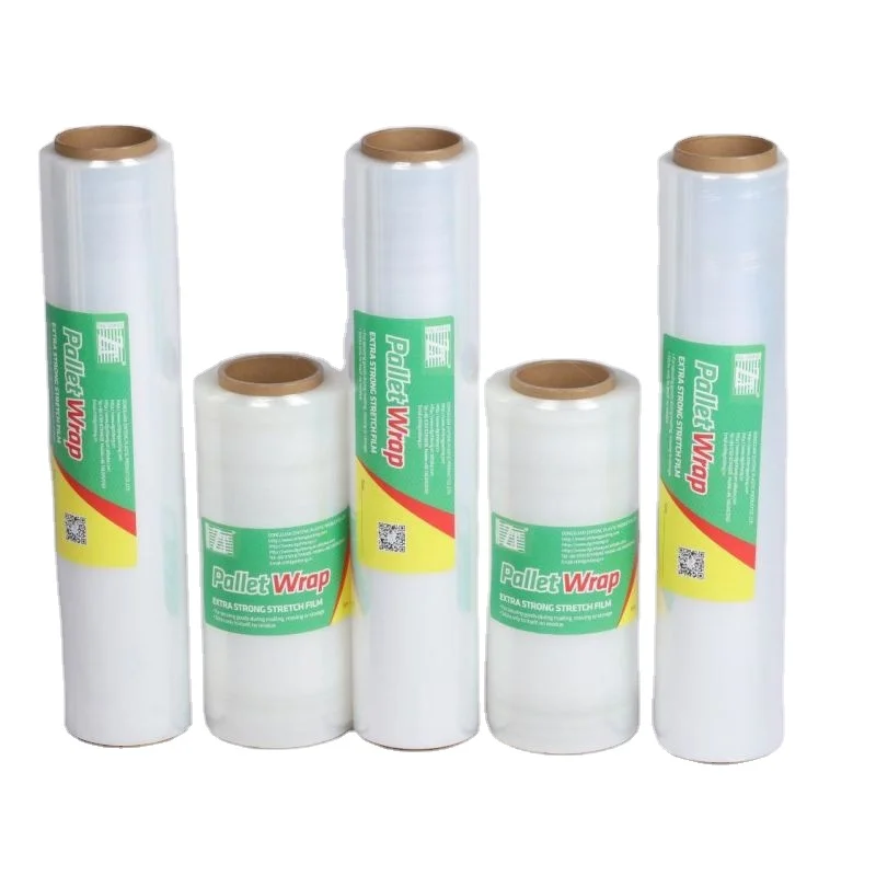 Supermarket Best Seller LLDPE Stretch Film Hand Wrap Roll Polyethylene Plastic Packing film Pallet Wrap