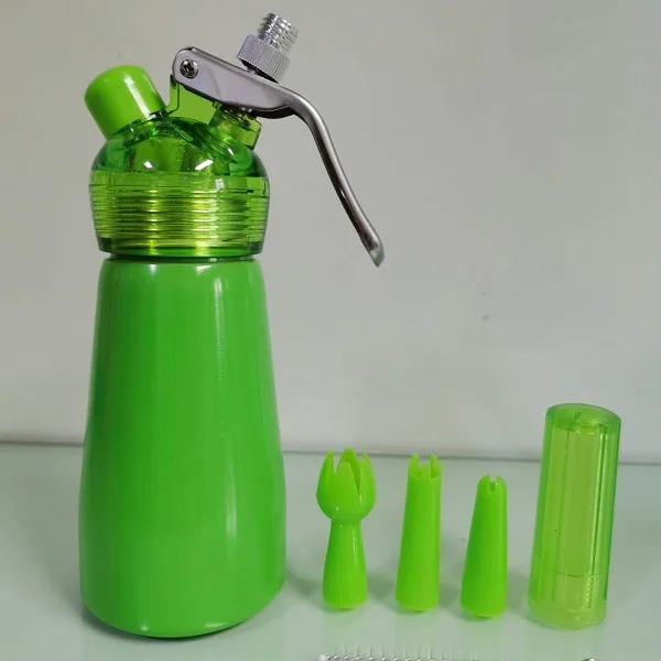 36pcs Free Shipping 250ML Whipped N20 8g Whip Cream Charger Dispenser Topping Plastic Small Cream Whip Dispenser