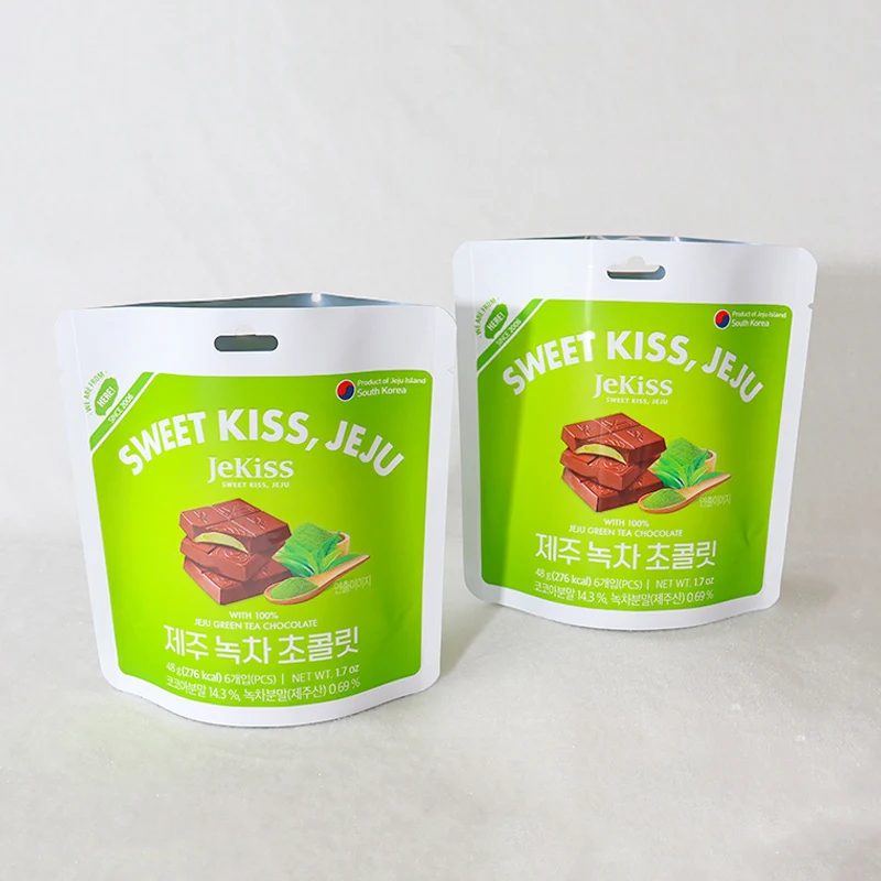 Customized Sweet Honey Candy  Cookie Snack Died food Plastic Stand Up Pouch Zipper Bag For Chocolate