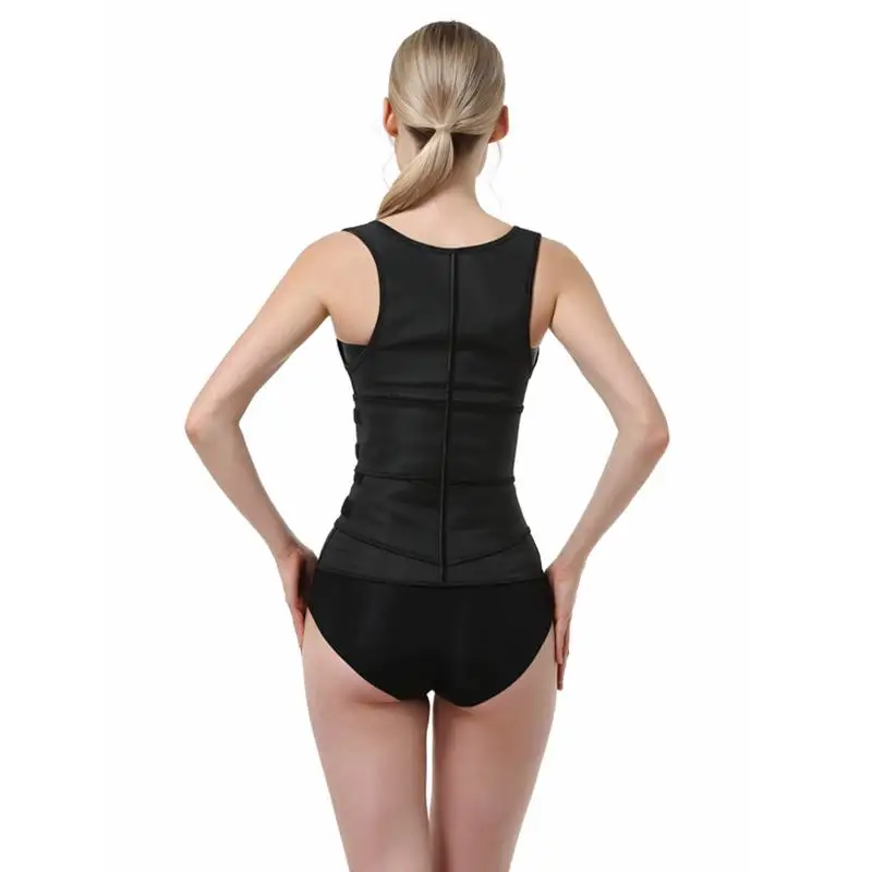 
High Quality Inner Big Hooks Double Compression Belts Women Latex Waist Trainer Corset Zipper Vest Body Shaper Plus Size 