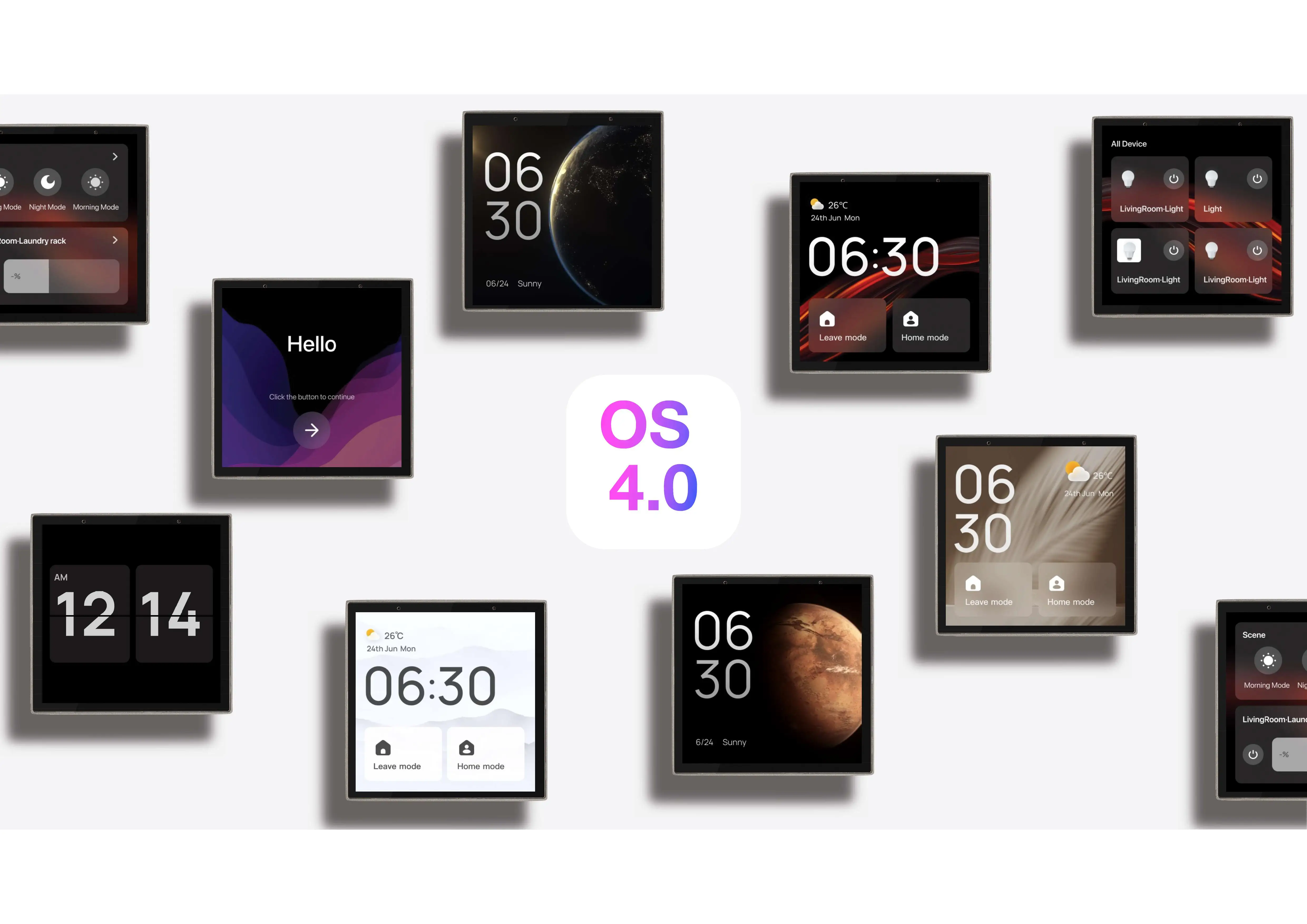 EU Standard Tuya Smart Control Panel Touch Screen Electronic Touch Pad Switch Panel