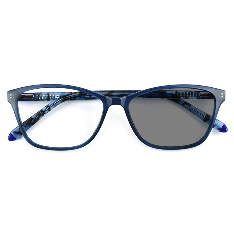 wenzhou high quality multi color lunette photogray anti reflet reflection double pressed flowers glass frame for optical bezel