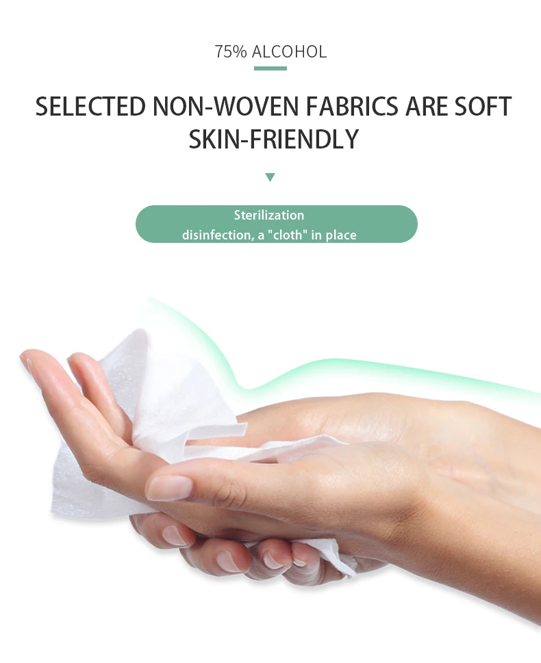 Disposable independent packaging cleaning wipes paper, suitable for glasses, electronic products and mobile phones