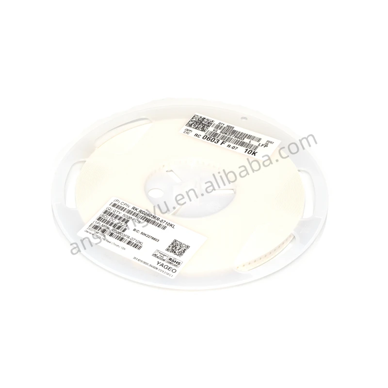 Copoer новый оригинальный RC0603FR-0710KL iс чип разрешения 10K OHM 1% 0603 0 1 Вт 1608 метрических резистор электрические компоненты