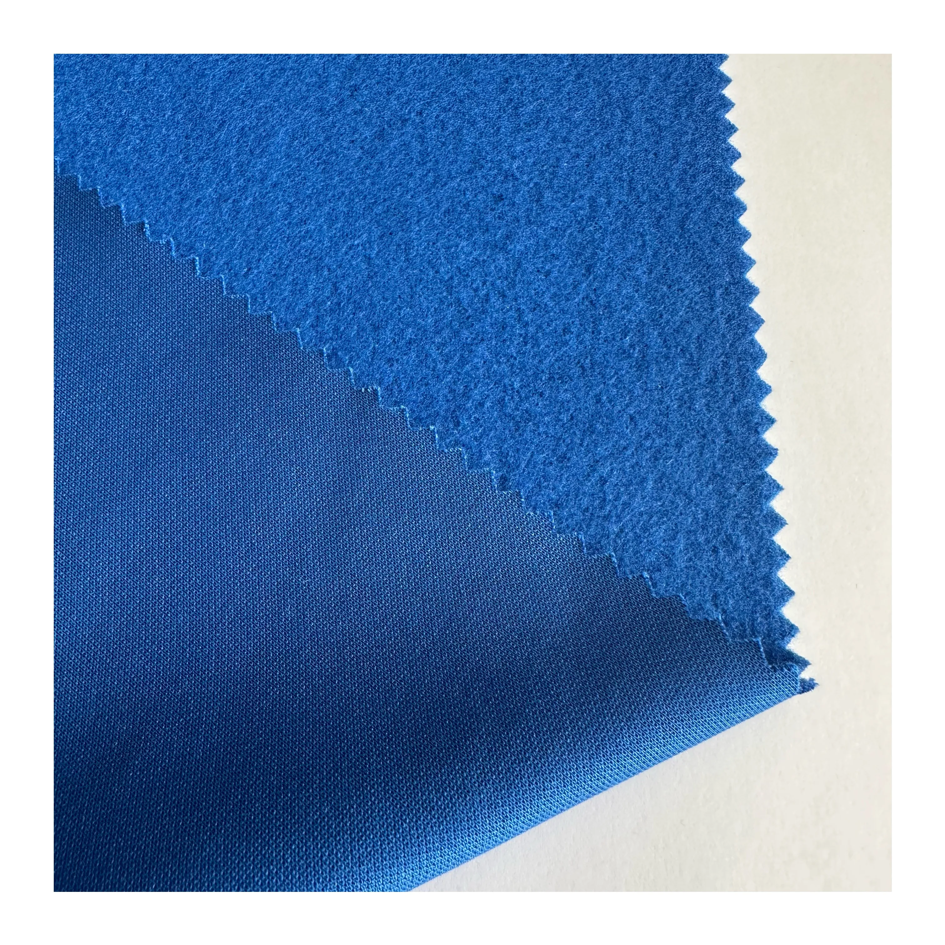 Roll packing warm brushed interlock fabric 100% polyester PK fleece fabric for polo jacket and coat