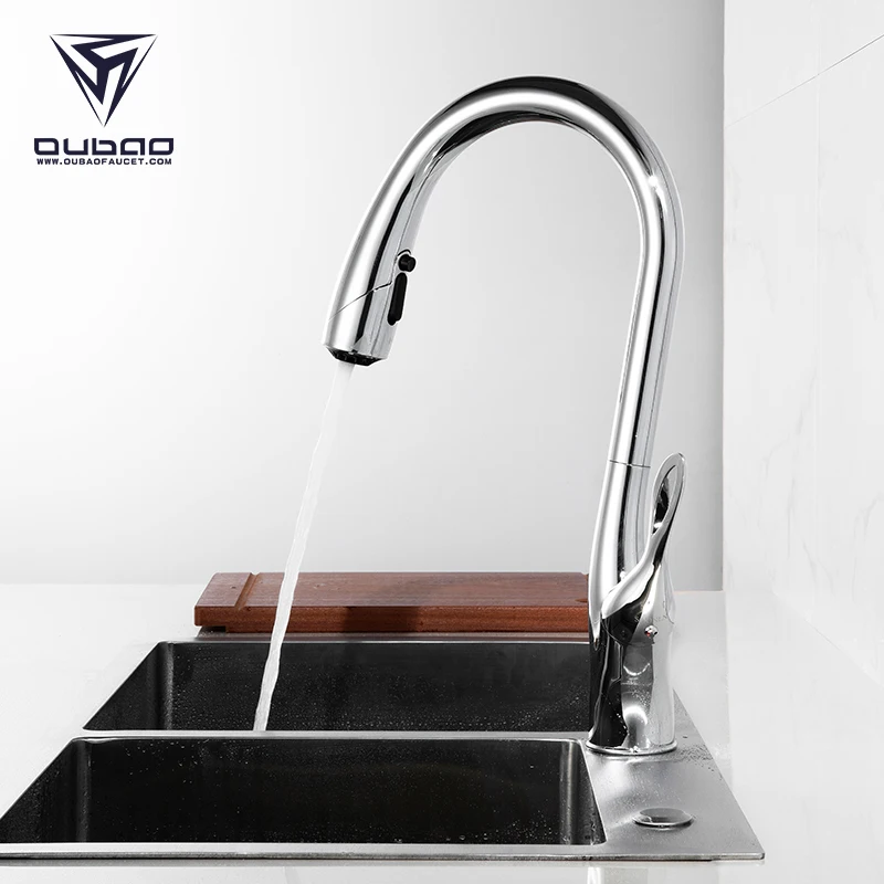Kaiping factory brass goose neck kitchen sink water mixer tap