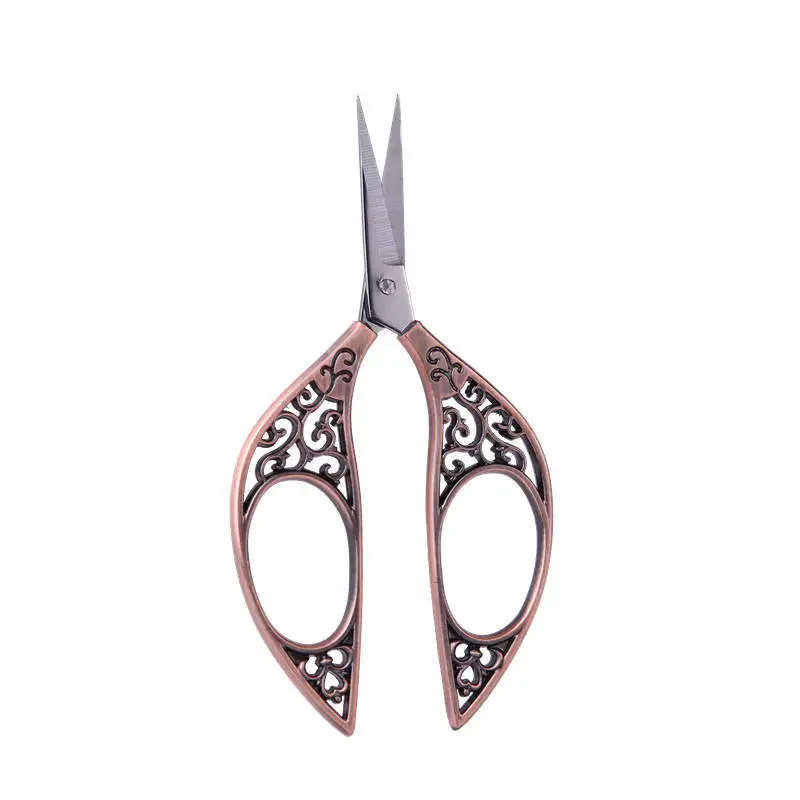 European Style embroidery steel vintage scissor Stainless Steel professional wholesale Lace scissor