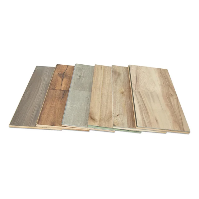 V-Groove Laminate Flooring for Home Fireproof Lami Interlocking Rigid Core Factory Wholesale Modern Customization 5mm 6mm