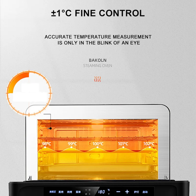 Desktop steaming and baking two-in-one machine fully automatic intelligent 28L steam oven