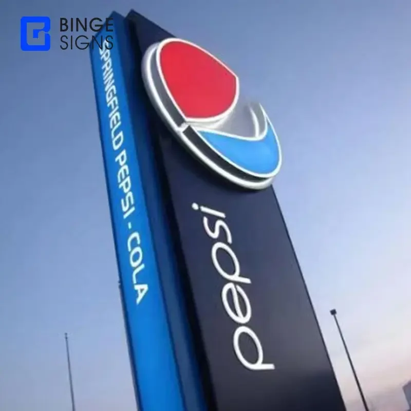Manufacturer price wayfinding sign parking lot led business sign advertising led pylon sign outdoor