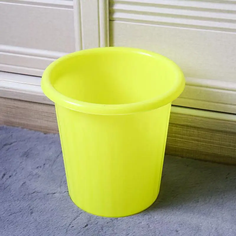 Trash Can Wholesale Kitchen Living Room Dormitory Office Toilet Uncovered Simple Plastic Trash Can