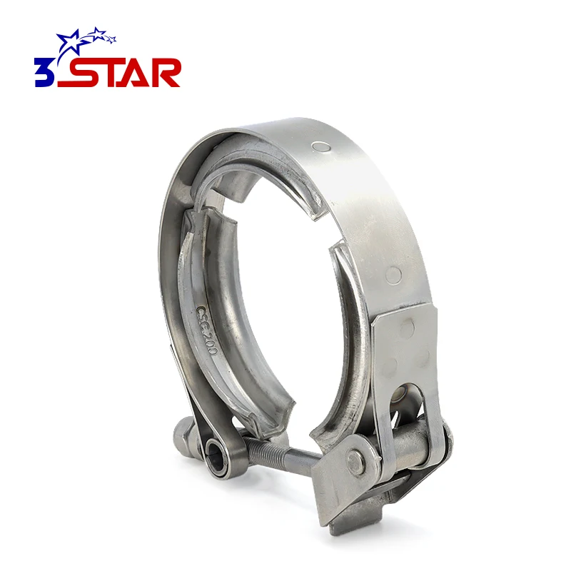 304  stainless steel v band clamp and flanges quick pipe clamp with female and male flanges