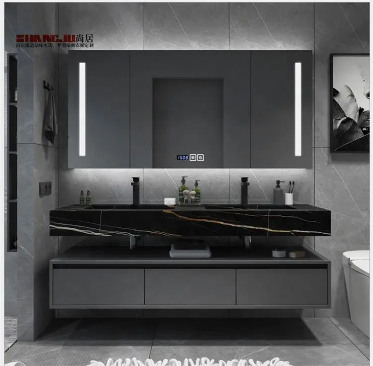  Modern Style Bathroom Vanities With Mirror Lights Vanity