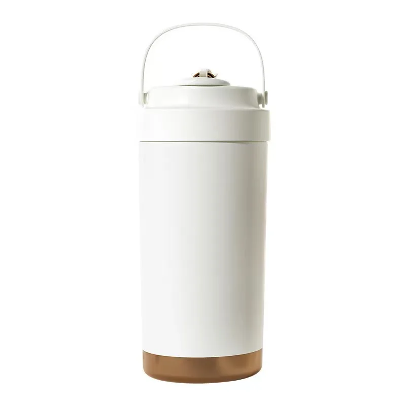 ECO-friendly  Fashion vacuum Insulated Stainless Steel travel coffee mug with logo handle ceramics inner