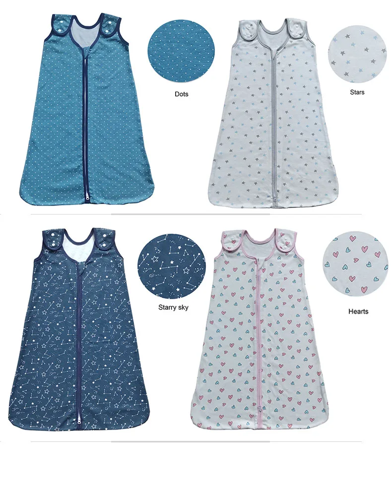 Summer Breathable Infant Zipper Knitted 100% Cotton Newborn Sleep Sack Baby Sleeping Bag(old)