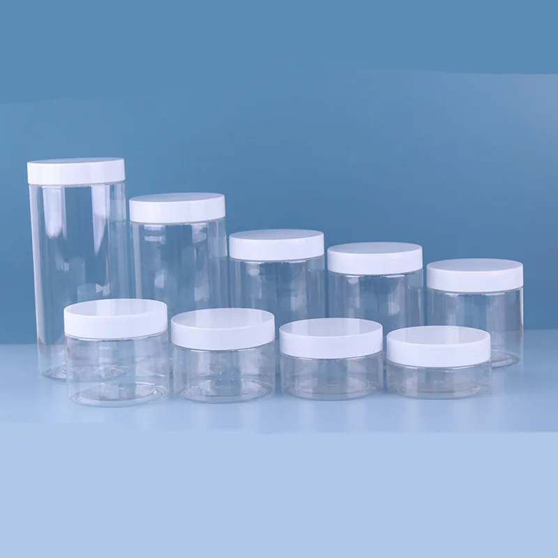 Food Grade container cosmetics plastic jars 8oz plastic jars with lids plastic jars with lids