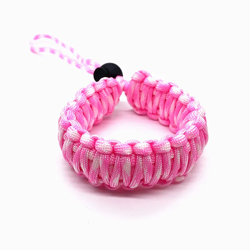 Factory sales cheap paracord camera wrist strap handmade custom bracelet wristband adjustable fit small cameras