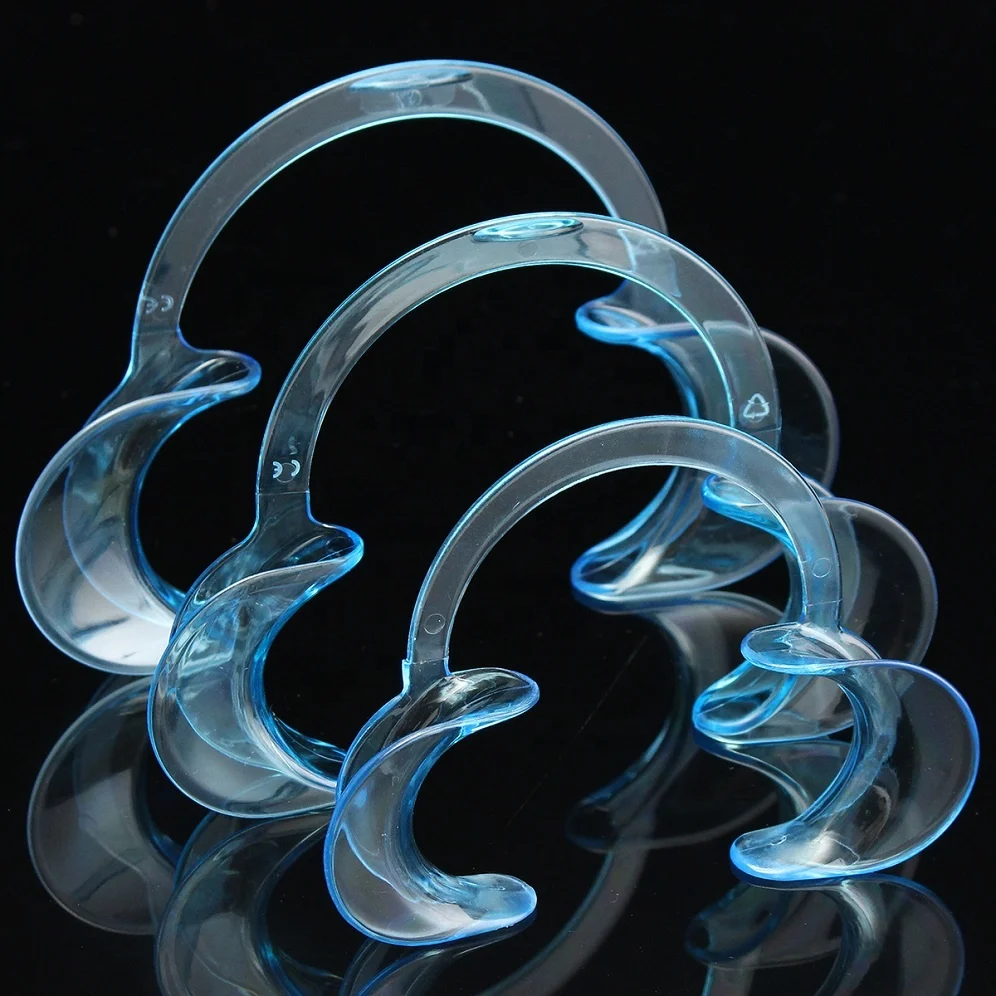 Factory Direct Wholesale Cheapest C Shape Teeth Whitening Mouth Opener Orthodontic Cheek Retractor Dental Lip Retractor BPA Free