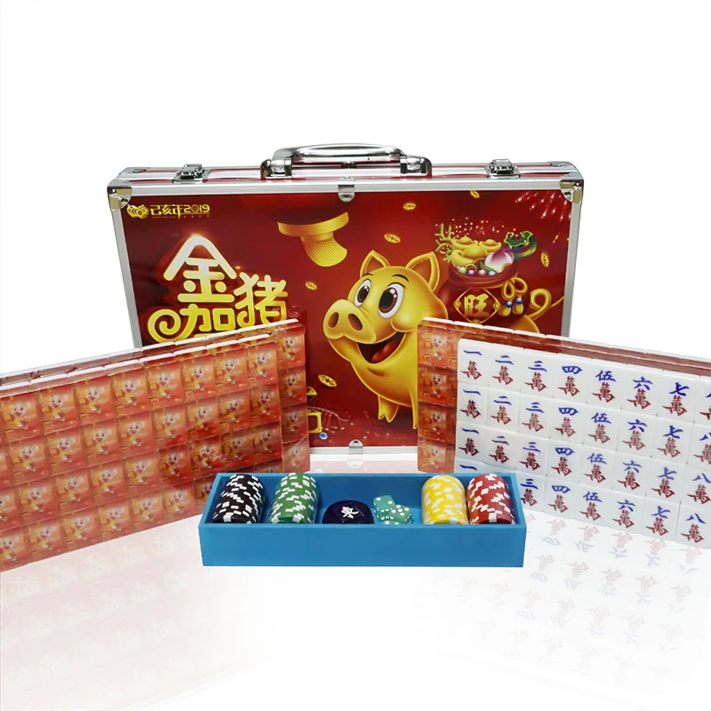 Изготовленный на заказ премиум подарок бренд маджонг Набор 31 35 5 37 39 мм размер пользовательский набор печати 160 144 акриловая плитка