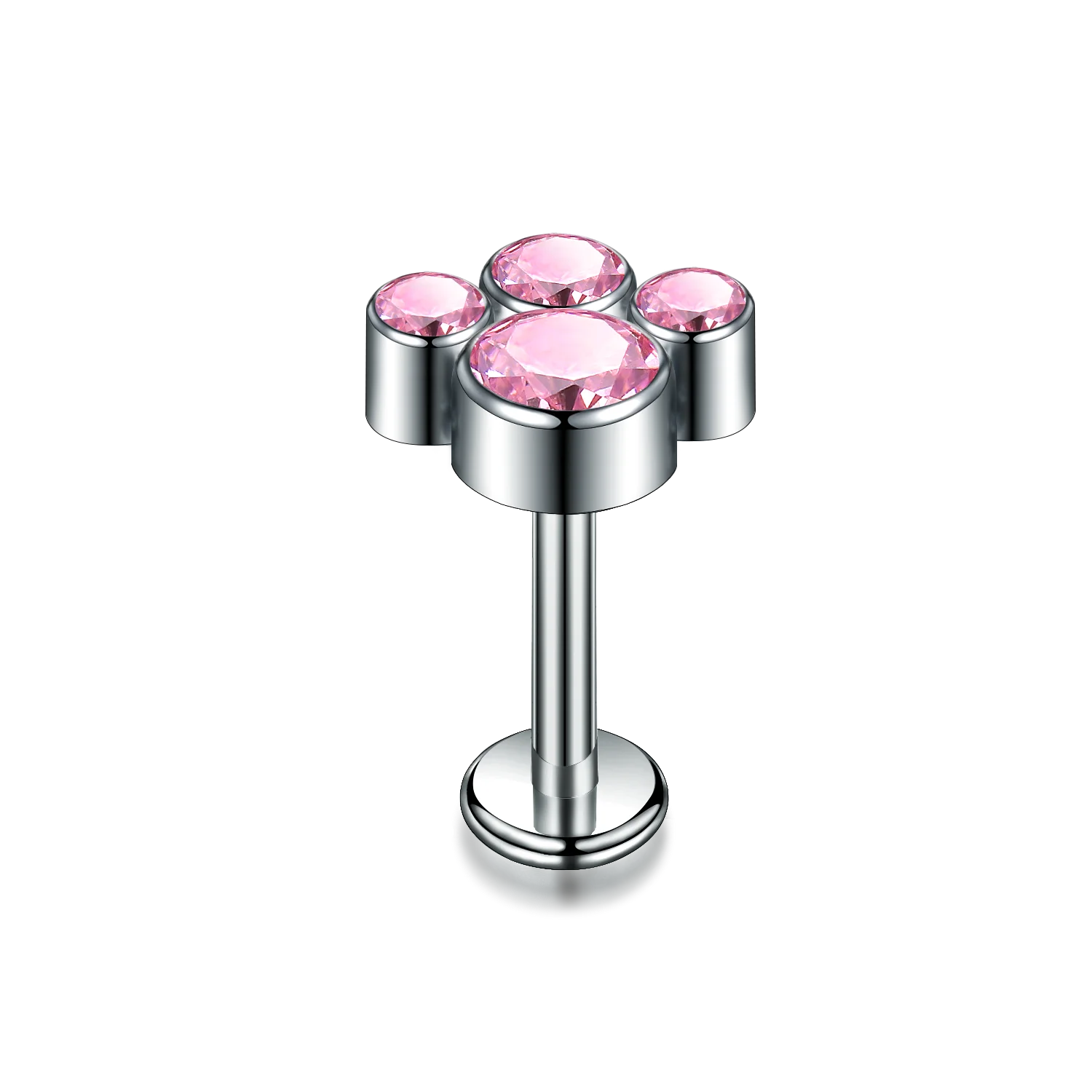 High Quality Custom G23 14G 16G 18G Lip Rings Opal Women Body Piercing Stud Earrings For Women