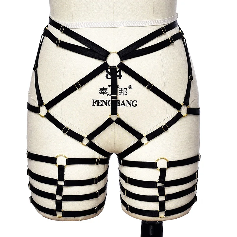Sexy  Leg Harness Thigh Garters Belt Leg Round cage Belt With Garter  P0246