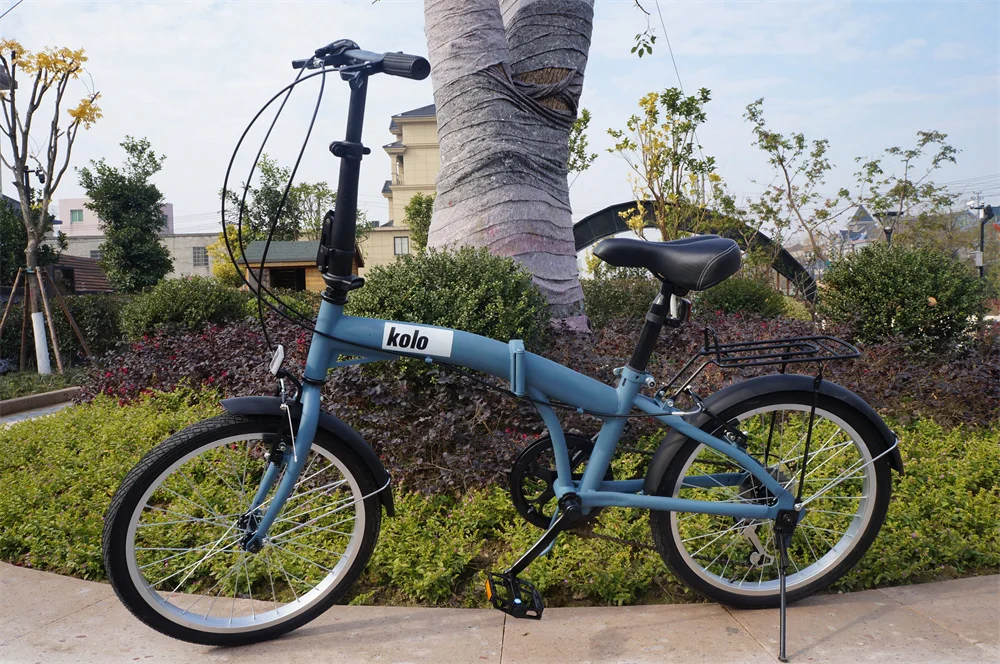 Cheap and beautiful folding bike, easy to carry, shimano 6SPPED derailleur, is the best choice for travel folding bike