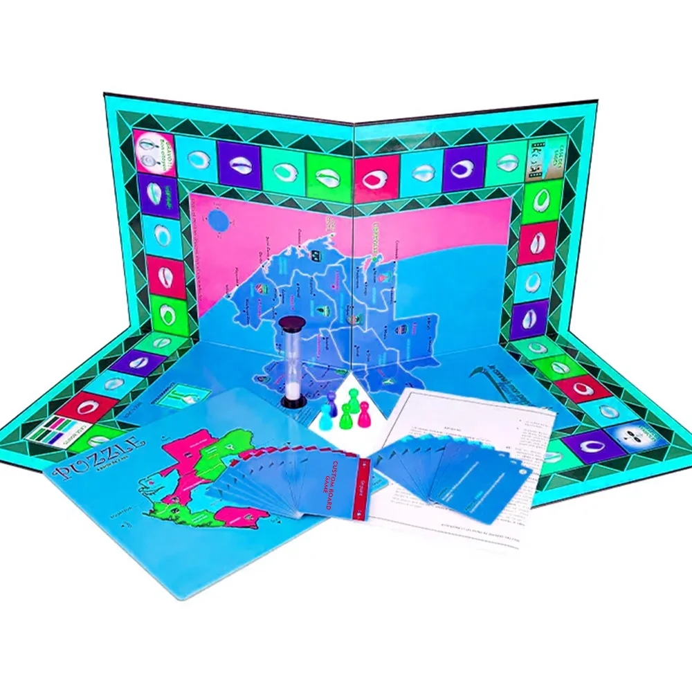 Best Selling Hot Board Game Set Oem/Odm Design Foldable Custom Board Games Cardboard Games For Family & Friend