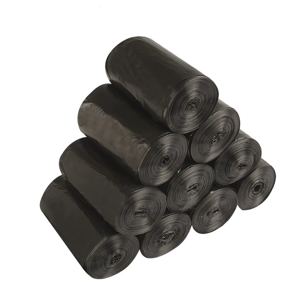 wholesale custom black storage PE kitchen large roll gallon disposable trash plastic garbage bag