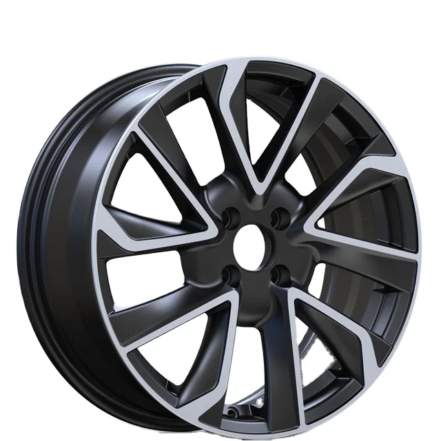 For corolla 16 17 18 inch 5*100 black machined face aluminum alloy car wheels rims made in China