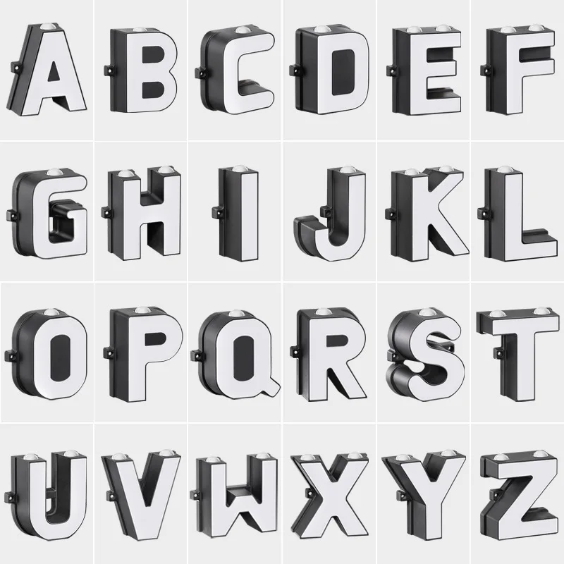 Lumind Outdoor wall lamp English letter hotel background wall light villa courtyard exterior wall lamp up and down LED lamp