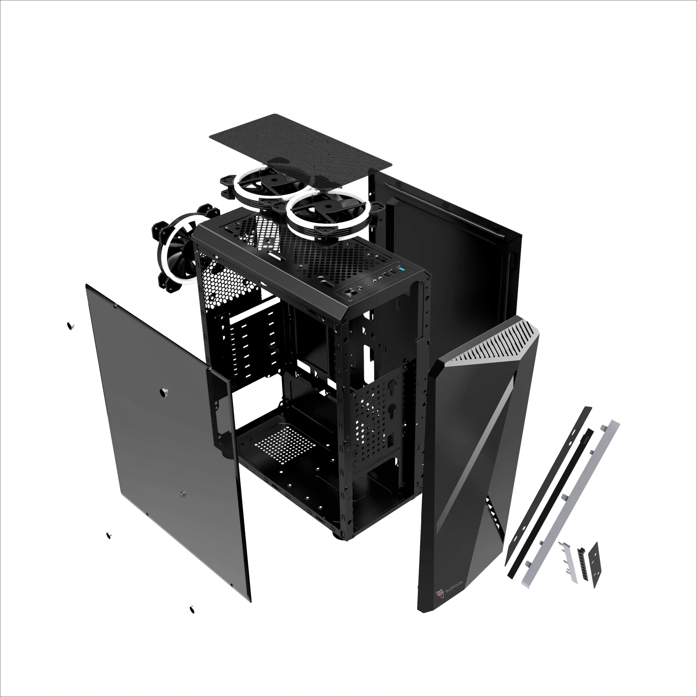 Игра Аниме Пользовательские diy акриловая панель температура дисплей пылезащитное стекло корпус процессора игровой корпус ПК