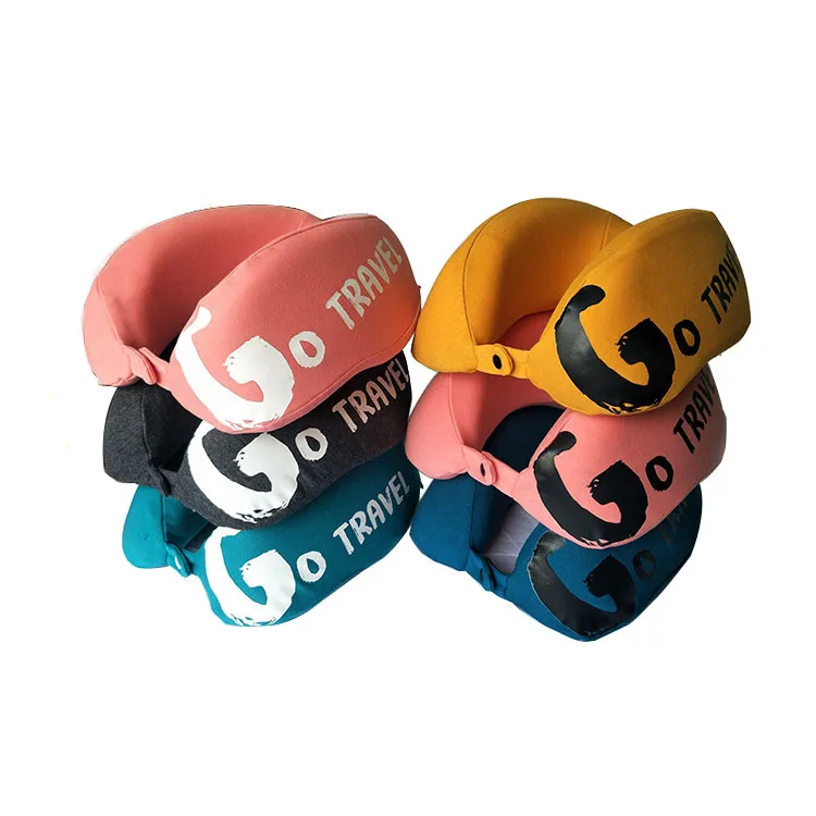 Fully Adjustable Neck Support Design Inflatable Travel Pillow for Camping