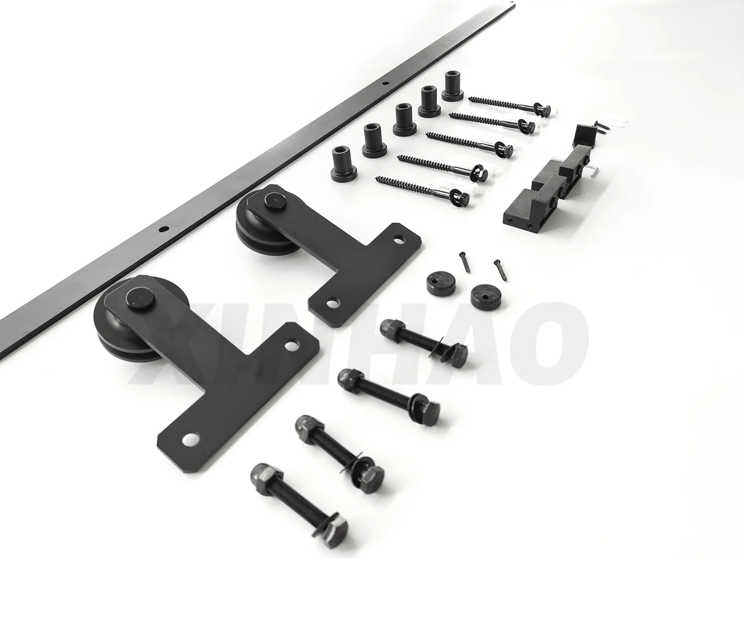 6FT Sliding Barn Door Hardware Track Kit with Floor Guide and  Door Stopper factory supply