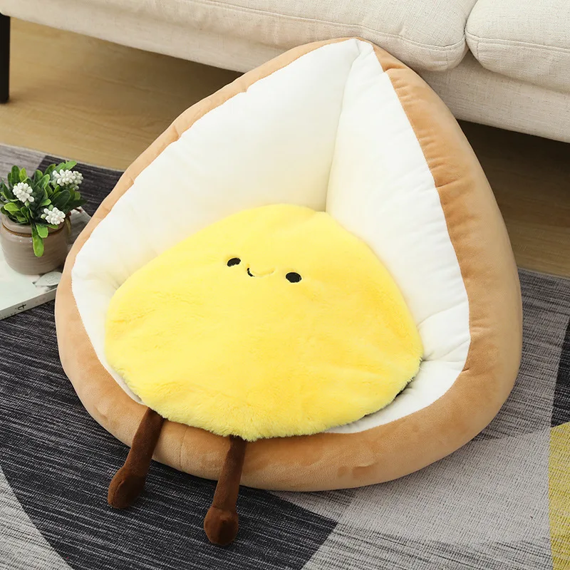 Amazon Hot Sale Kawaii Cartoon Animal Avocado Frog Cushion Tatami Mat Seat Cushion Plush Pillow Toy