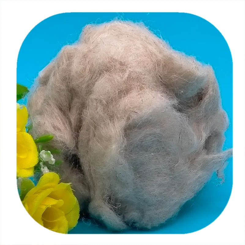 Hemp Material Natural Color 100% Flax Fiber for Blended Spinning